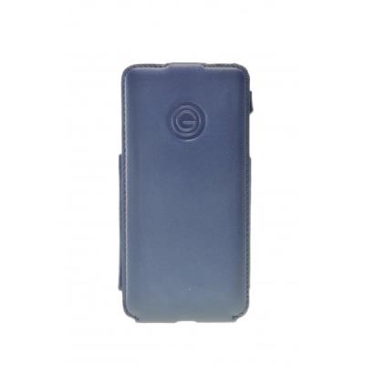 Galeli Flip Case - Flip cover voor mobiele telefoon - kalfsleer - blauw - voor Samsung Galaxy Alpha