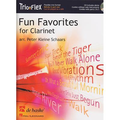 Partitions classique DEHASKE KLEINE SCHAARS PETER - FUN FAVORITES FOR CLARINET + CD - CLARINETTE Clarinette