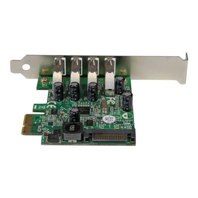 StarTech.com 4 Port PCI Express PCIe USB 3.0 Card w/ UASP - SATA Power - adaptateur USB