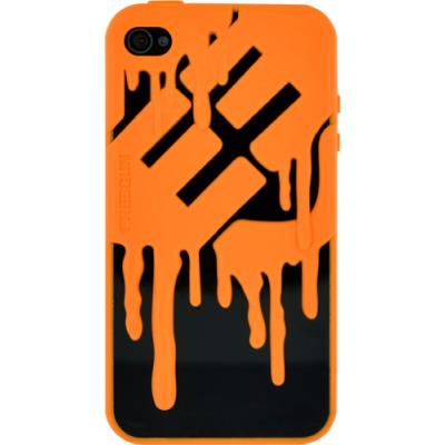 Coque souple freegun orange pour iphone 4 4s