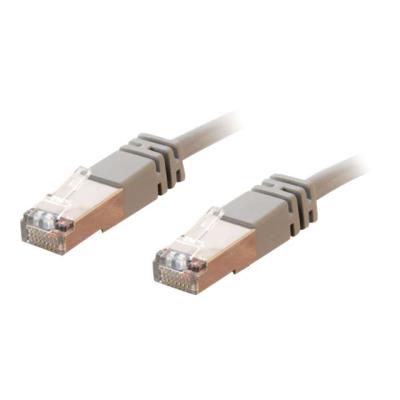 C2G Cat5e Booted Shielded (STP) Network Patch Cable - verbindingskabel - 1 m - grijs