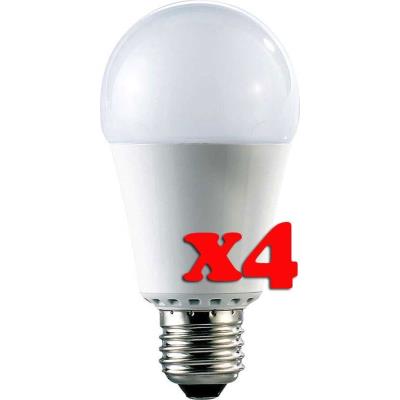 Lot de 4 ampoules LED E27 High Power 15 W - Blanc chaud