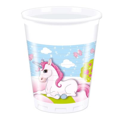 Gobelets en plastique Licorne x8 Procos