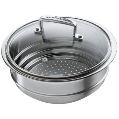 Le Creuset Inox - Panier Vapeur En Avec Couvercle En Verre