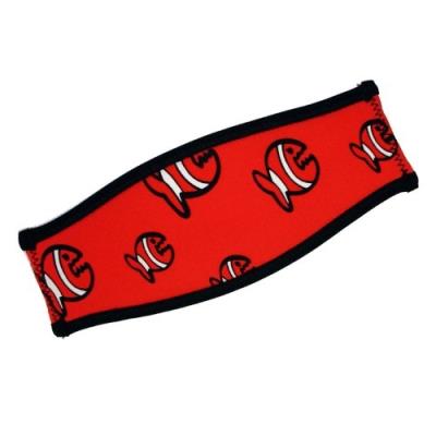 Iq-company allover fish 2360_red 371602_2360_stk élastique de rechange pour masque de plongée mixte rouge taille unique