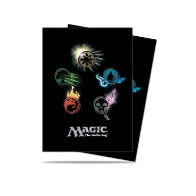 Magic the Gathering - 80 pochettes Deck Protectors Mana 4 Symbols