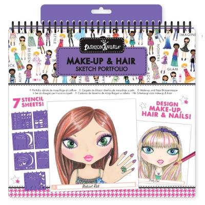 Fashion angels sketch portfolio - maquillage et coiffure (version anglaise) tm toys fas-11452