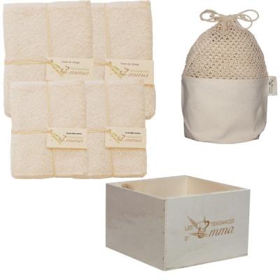Kit Lingettes bébé lavables - Eucalyptus