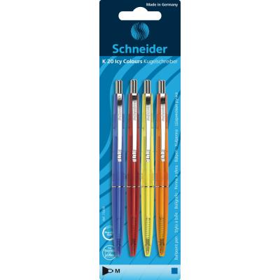 Blister de 4 stylos bille assortis K20 Icy Colours