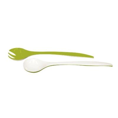 ZAK DESIGNS 1283-340 DUO MINI COUVERTS À SALADE 22 CM VERT/BLANC