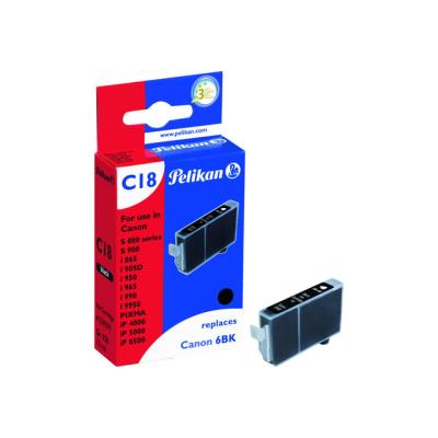 Pelikan C18 - zwart - inkttank (alternative for: Canon BCI-6Bk)