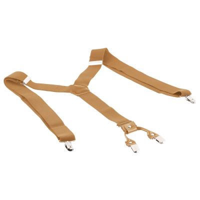 Bretelles larges en Y à 4 clips - coloris beige