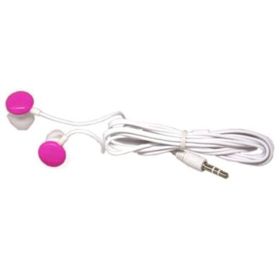 Ecouteurs REEKIN ROSE/BLANC 3.5mm pour MP3,MP4,iPod,baladeur (Blanc/Noir)