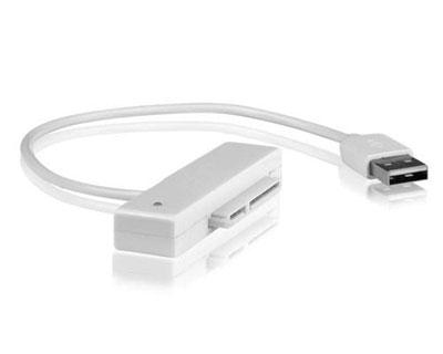 Adaptateur Disque Dur SATA 2,5'' vers USB - IB-AC603 - Blanc