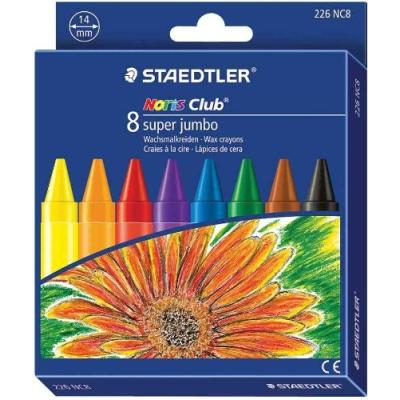 Staedtler craie à la cire noris club super jumbo étui de 8 226 nc8