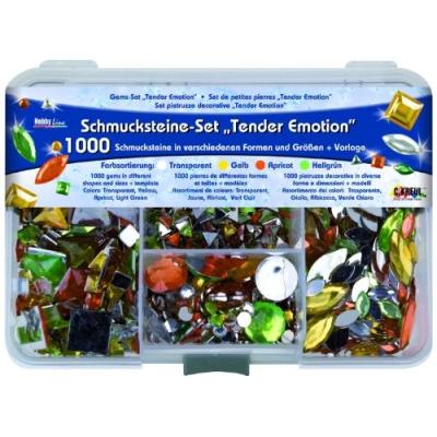 Kreul set pierres décoratives hobby line tender emotion1000 pierres décoratives 49645