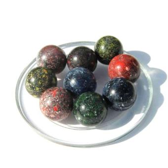 2 Billes Calot Planète Rouge - Billes En Verre De 25 Mm - Pour Jeux D'enfants - 9