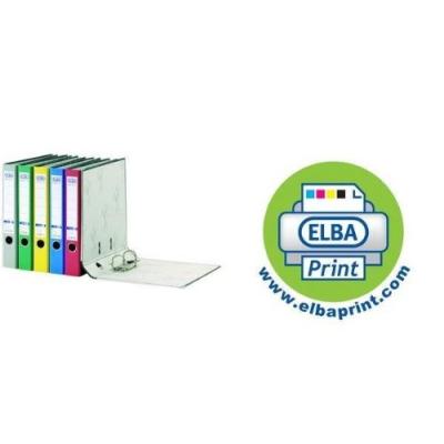 Elba - classeur rado - marbré nuageux, dos: 50 mm, rouge format a4, couverture en papier mabré nuageux, étiquette de dos collée,