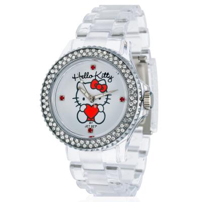 Montre Hello Kitty Uto Transparent/JHK9904-17 en Plastique Translucide