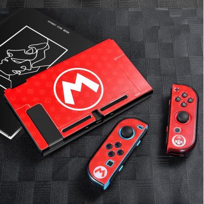 Coque de protection dure givré pour Nintendo Switch - Mario