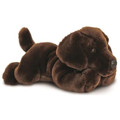 Peluche Keel Labrador Chocolat Harley 35cm
