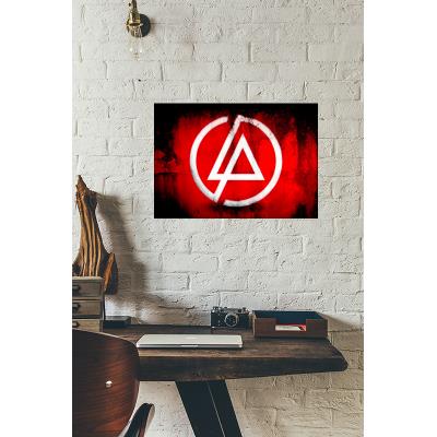Cadre déco en plexiglas 21cm x 29.7cm épais. 3mm linkin park logo