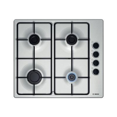 Bosch Serie 2 PBP6B5B80 table de cuisson au gaz - 60 cm - inox - inox