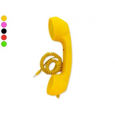 Combiné téléphonique filaire kitsch rose