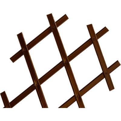 INTERMAS - Treillis extensible en PVC 1 x 2 m marron TREILLIFLEX
