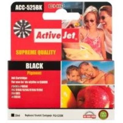 ActiveJet ACC-525Bk Supreme - 20 ml - noir - compatible - cartouche d'encre (alternative pour : Canon PGI-525BK) - pour Canon PIXMA iP4950, iX6550, MG5350, MG6250, MG8150, MG8250, MX715, MX885, MX892, MX895