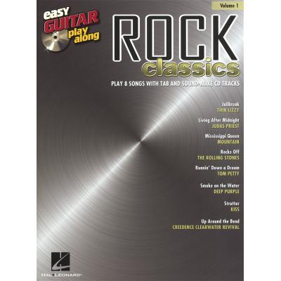 Easy Guitar Play-Along Vol.001 Rock Classics Tab + Cd