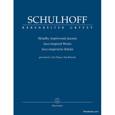 Partitions classique BARENREITER SCHULHOFF ERWIN - JAZZ INSPIRED WORKS FOR PIANO Piano