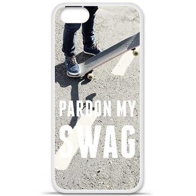 Coque en silicone imprimée compatible iPhone 5 iPhone 5S Swag