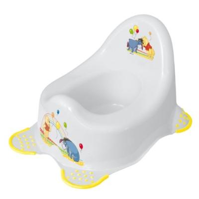 PLASTOREX - 8670 - POT - VASE DE NUIT - PIEDS ANTIDÉRAPANTS - DÉCOR WINNIE - BLANC