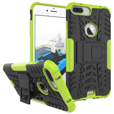 Coque en TPU Cool Tyre standpour iPhone 7 Plus 5.5 - Vert