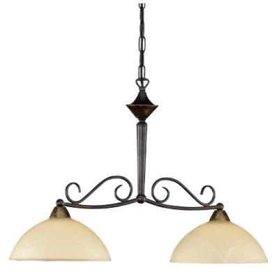 HONSEL 72342 LAMPE SUSPENSION MÉTAL VIEILLI VERRE ALBÂTRE