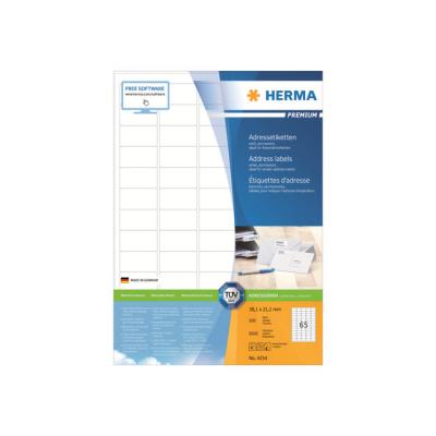HERMA Premium - gelamineerde adresetiketten - 6500 etiket(ten)