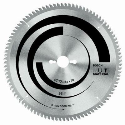 Bosch 2608640451 Lame De Scie Circulaire Multi Material 96 Dents 254 X 30 X 3,2 Mm