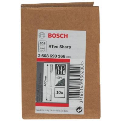 Bosch 2608690166 Lot De 10 Burins Plats R-Tec Sharp 400 Mm