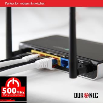 Duronic câble ethernet cat8 gn vert 1,5 m, s/ftp paire torsadée écrantée  et blindée, bande passante 2ghz / 2000 mhz, transmission des données 40  gigabits