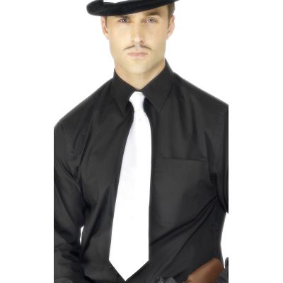 Cravate blanche gangster adulte Taille Unique