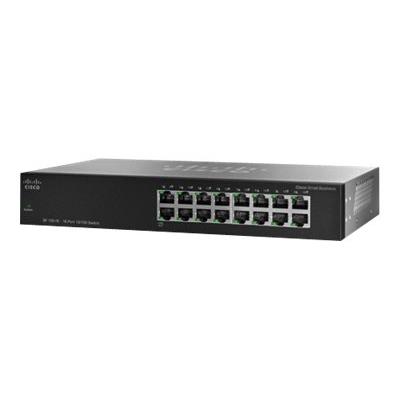 Cisco Small Business SF 100-16 - switch - 16 poorten - onbeheerd - rack-uitvoering
