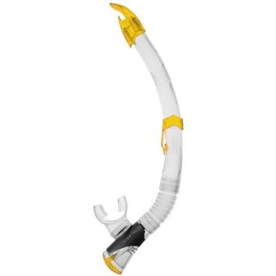 Seac new fast tech tuba avec soupape dévacuation ovale jaune