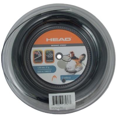 Head cordage de tennis sonic pro noir 200 m noir noir 1,25