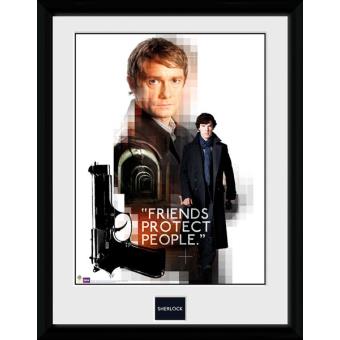 Poster Encadré Sherlock Friends Protect 40 x 30 cm - 1