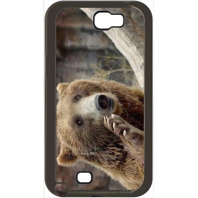 Coque samsung note 2 gros ours brun