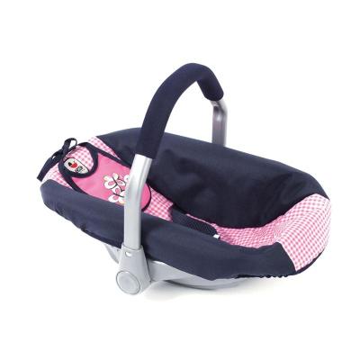 Bayer 708 46 Siège de voiture de poupées - Marine et rose avec motif Vichy