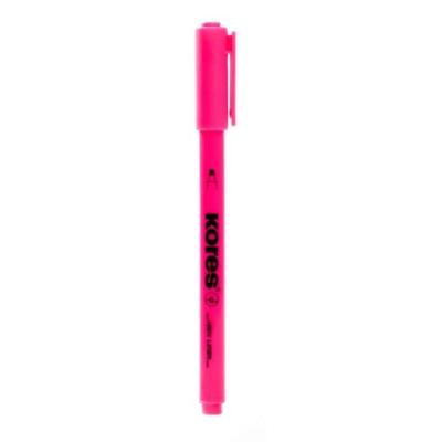 Kores surligneur stylo pte biseautée 0,5-3,5mm rose tm36202