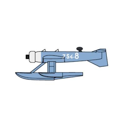 Maquette Avion : Set de 12 hydravions français MB-411 Trumpeter