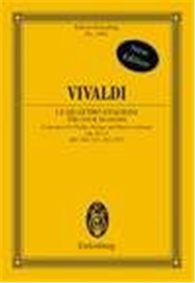 Vivaldi Quatres Saisons Opus 8/1-4 Conducteur De Poche